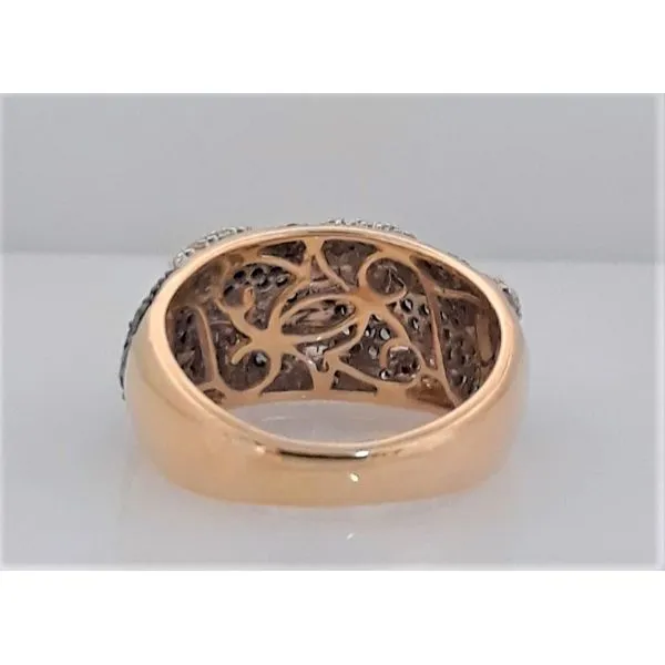 14Kt Yellow Gold Ring with Irradiated Blue and White Diamonds Image 3 Chipper's Jewelry Bonney Lake, WA