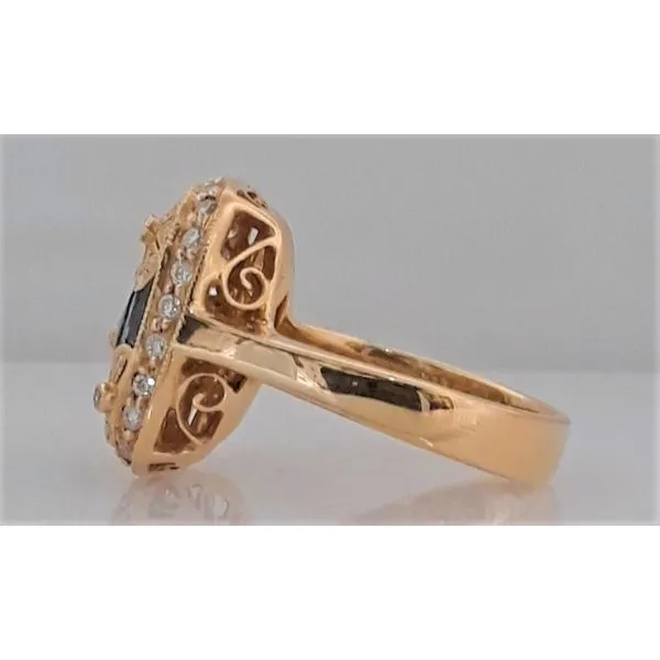 18Kt Yellow Gold Sapphire and Diamond Fashion Ring Image 2 Chipper's Jewelry Bonney Lake, WA
