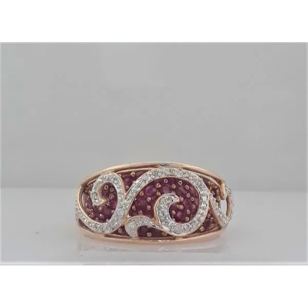 14K Yellow Gold Ruby and Diamond Fashion Ring Chipper's Jewelry Bonney Lake, WA
