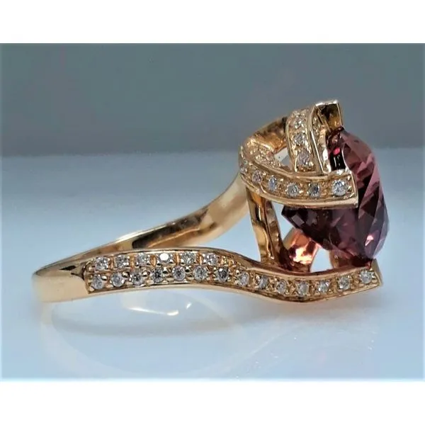 14kt Yellow Gold Tourmaline and Diamond Fashion Ring Image 3 Chipper's Jewelry Bonney Lake, WA