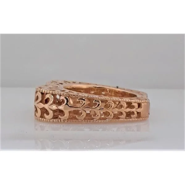 14Kt Yellow Gold Pink Sapphire Ring with European Shank Image 2 Chipper's Jewelry Bonney Lake, WA