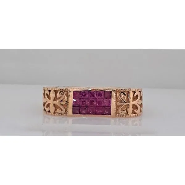 14Kt Yellow Gold Pink Sapphire Ring with European Shank Chipper's Jewelry Bonney Lake, WA