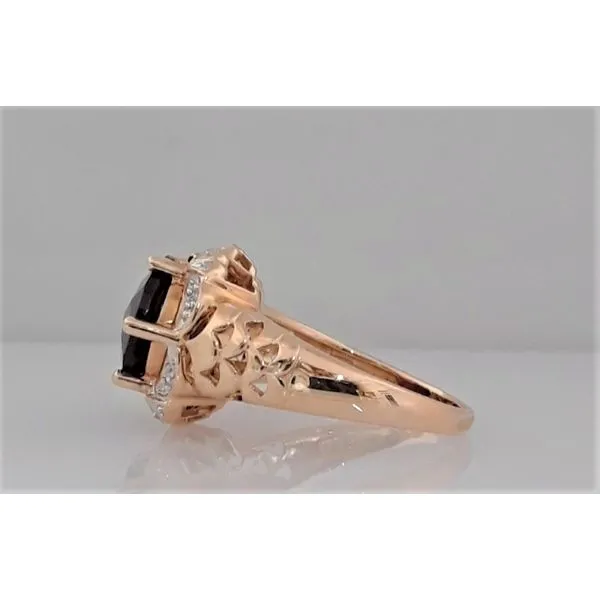 14Kt Yellow Gold Garnet and Diamond Fashion Ring Image 2 Chipper's Jewelry Bonney Lake, WA