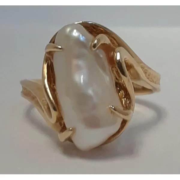 14K Yellow Gold Freshwater Cultured Pearl Ring Chipper's Jewelry Bonney Lake, WA
