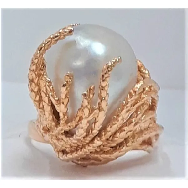 14Kt Yellow Gold Cultured Pearl Ring Chipper's Jewelry Bonney Lake, WA