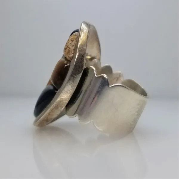 Brown and Black Inlay Sterling Silver Ring Image 2 Chipper's Jewelry Bonney Lake, WA