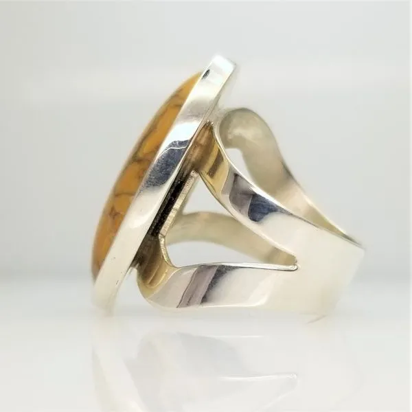 Sterling Silver DTR Ring with Yellow Stone Image 2 Chipper's Jewelry Bonney Lake, WA