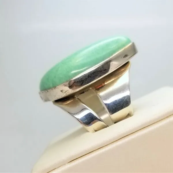 Ladies DTR Ring with Green Stone Sterling Silver Image 2 Chipper's Jewelry Bonney Lake, WA