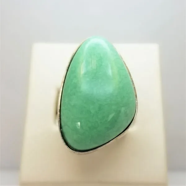 Ladies DTR Ring with Green Stone Sterling Silver Chipper's Jewelry Bonney Lake, WA
