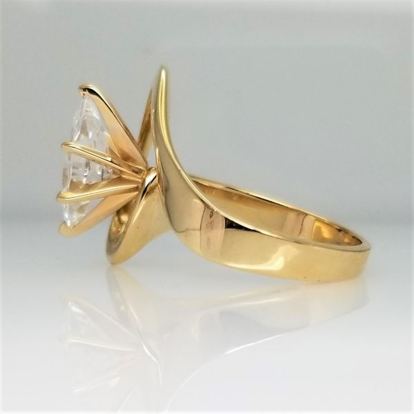 Marquise Cut Cubic Zirconium Ring in 14K Yellow Gold Image 2 Chipper's Jewelry Bonney Lake, WA