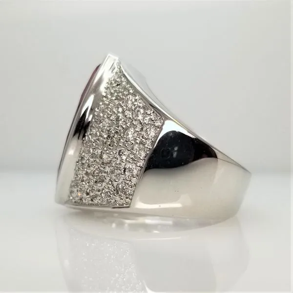 Lab Grown Ruby and CZ Ring in Sterling Silver Image 2 Chipper's Jewelry Bonney Lake, WA