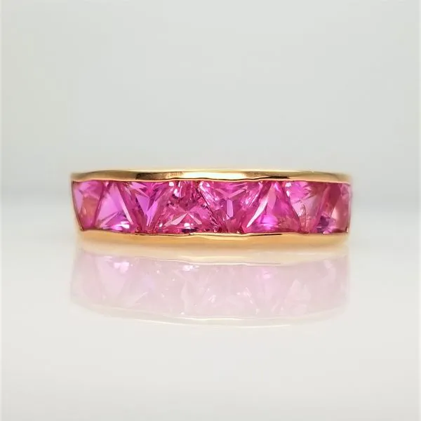 Lab Grown Sapphire Ring in Yellow-Tone Sterling Silver Chipper's Jewelry Bonney Lake, WA
