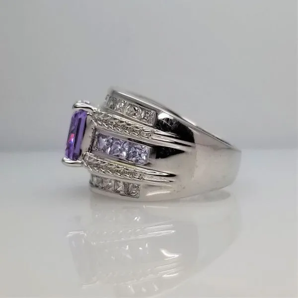 Sterling Silver Lavender Ice CZ Ring Image 2 Chipper's Jewelry Bonney Lake, WA