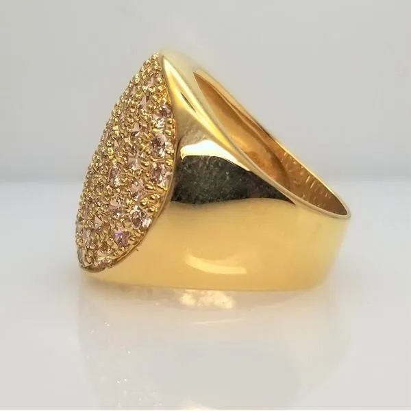 CZ Ring Yellow-Tone Sterling Silver Image 2 Chipper's Jewelry Bonney Lake, WA