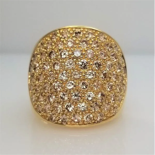 CZ Ring Yellow-Tone Sterling Silver Chipper's Jewelry Bonney Lake, WA