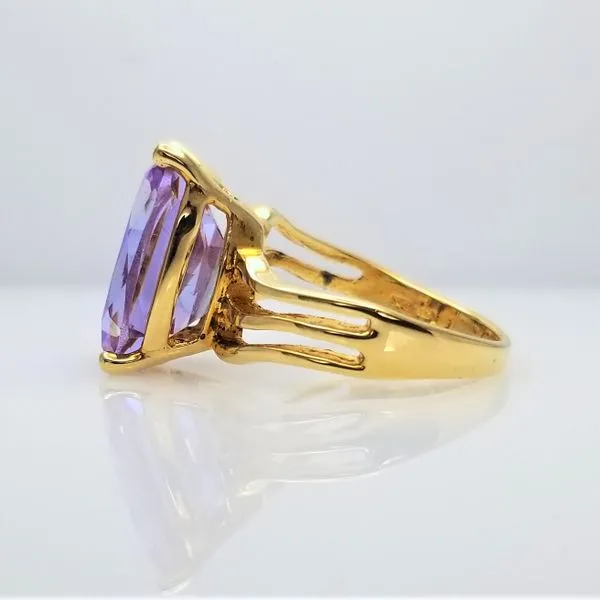 Yellow-Tone Sterling Silver Mystic Fire Topaz Ring Image 2 Chipper's Jewelry Bonney Lake, WA