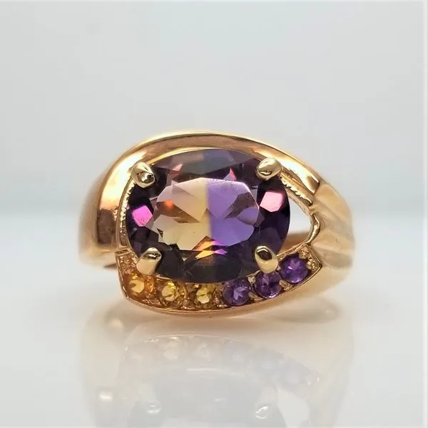 Ametrine Ring with Citrine and Amethyst Chipper's Jewelry Bonney Lake, WA