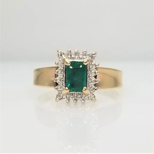 Emerald Cut Emerald Ring in 14kt Yellow Gold Chipper's Jewelry Bonney Lake, WA
