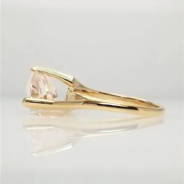 Morganite Ring in 14kt Yellow Gold Image 2 Chipper's Jewelry Bonney Lake, WA