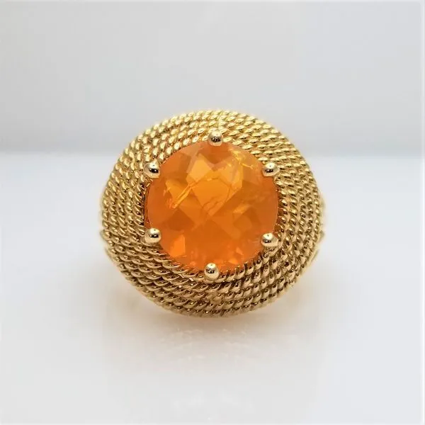 Mexican Fire Opal Ring in 14kt Yellow Gold Chipper's Jewelry Bonney Lake, WA