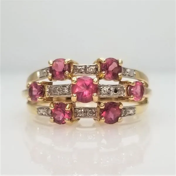 Pink Tourmaline Ring in 14kt Yellow Gold Chipper's Jewelry Bonney Lake, WA