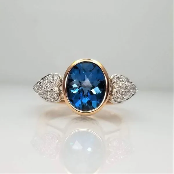 Fancy Cut Topaz and Diamond Ring Chipper's Jewelry Bonney Lake, WA