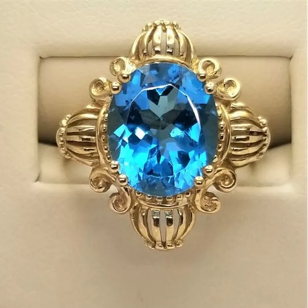 10Kt Yellow Oval Cut Topaz Ring Chipper's Jewelry Bonney Lake, WA