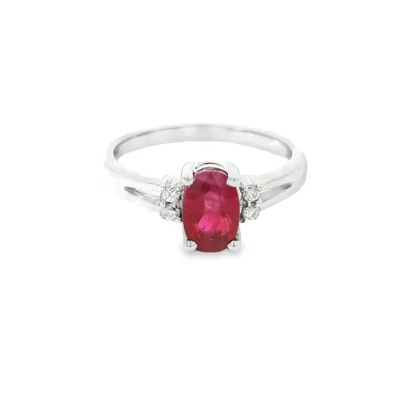 14K White Gold Ruby Ring Chipper's Jewelry Bonney Lake, WA