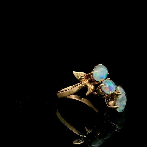 14K Yellow Gold Opal Freeform Ring Image 2 Chipper's Jewelry Bonney Lake, WA