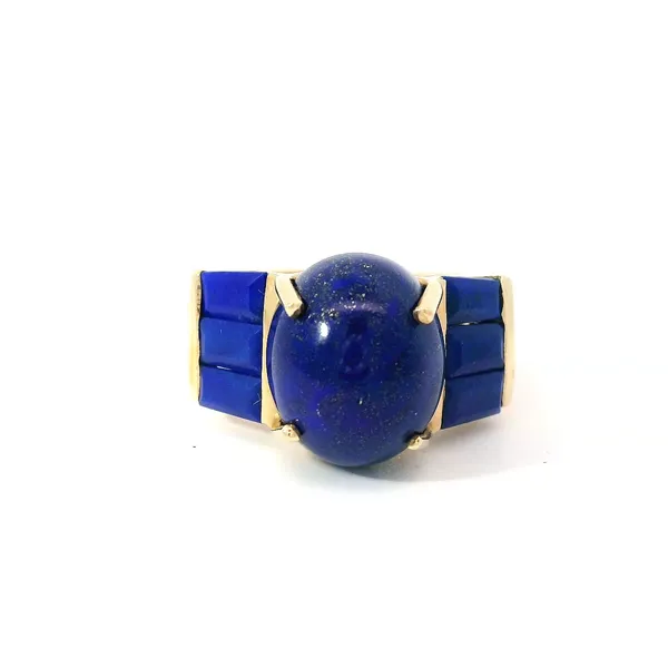 10KY 12 x10 Oval Lapis Ring Chipper's Jewelry Bonney Lake, WA