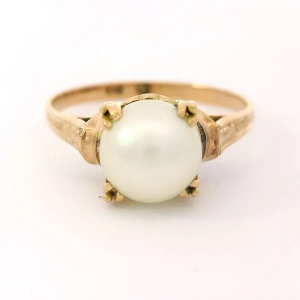 18K Yellow Gold Akoya Cultured Pearl Ring Chipper's Jewelry Bonney Lake, WA