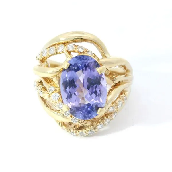 14K Yellow Gold Tanzanite Ring Chipper's Jewelry Bonney Lake, WA