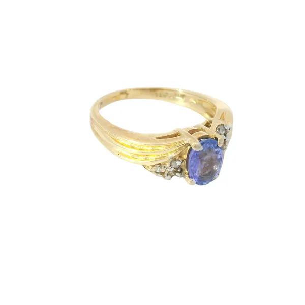 14K Yellow Gold Tanzanite Diamond Ring Image 3 Chipper's Jewelry Bonney Lake, WA