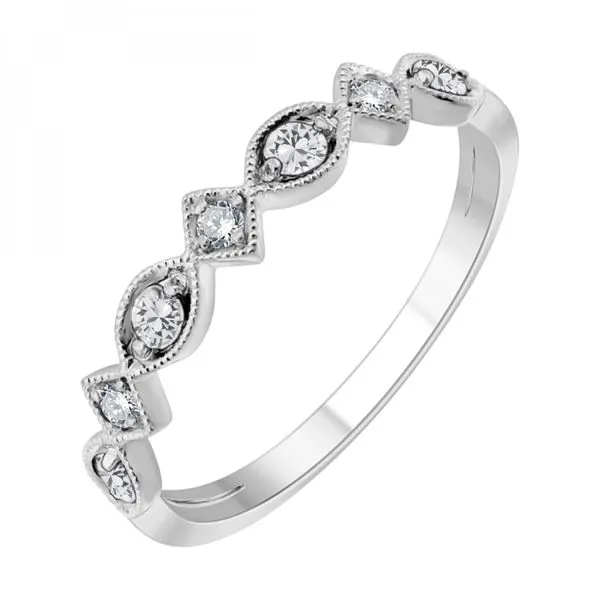 10K White Gold Diamond and White Topaz Ring Chipper's Jewelry Bonney Lake, WA