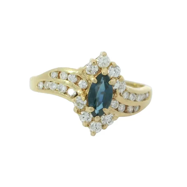 14K Yellow Gold Sapphire & Diamond Ring Image 2 Chipper's Jewelry Bonney Lake, WA