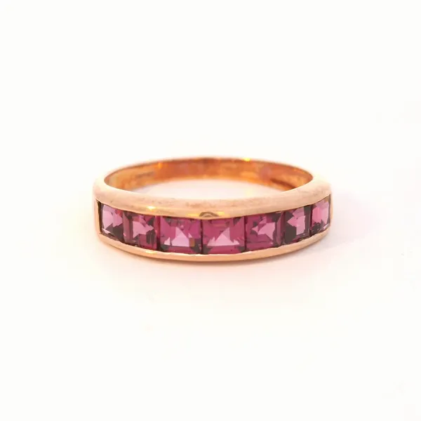 14K Rose Gold Pink Tourmaline Channel Set Ring Chipper's Jewelry Bonney Lake, WA