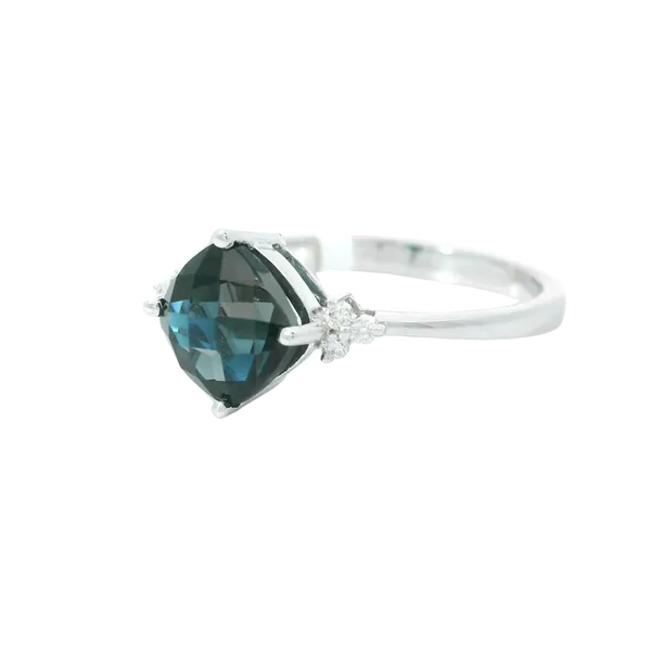 14K White Gold London Topaz Ring Chipper's Jewelry Bonney Lake, WA