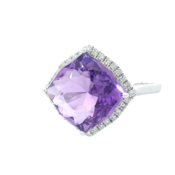 14K White Gold Amethyst Ring Chipper's Jewelry Bonney Lake, WA