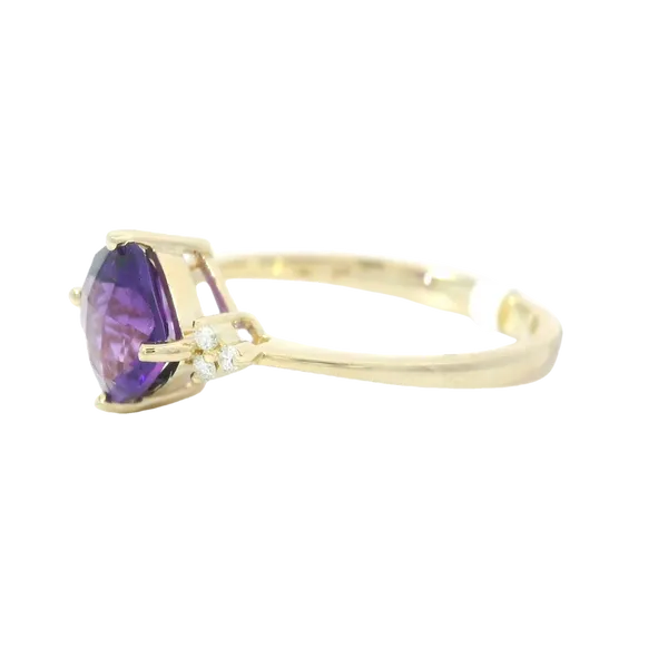 14K Yellow Gold Amethyst Ring Image 3 Chipper's Jewelry Bonney Lake, WA