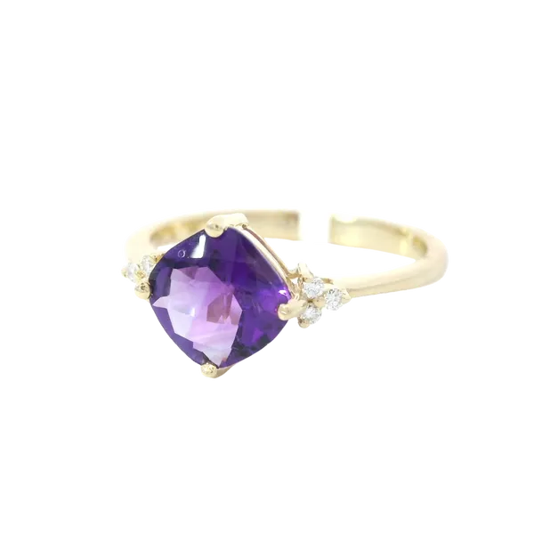 14K Yellow Gold Amethyst Ring Chipper's Jewelry Bonney Lake, WA