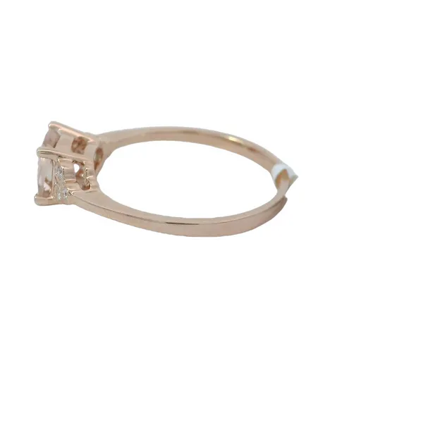 14K Rose Gold Cushion Morganite Ring Image 2 Chipper's Jewelry Bonney Lake, WA