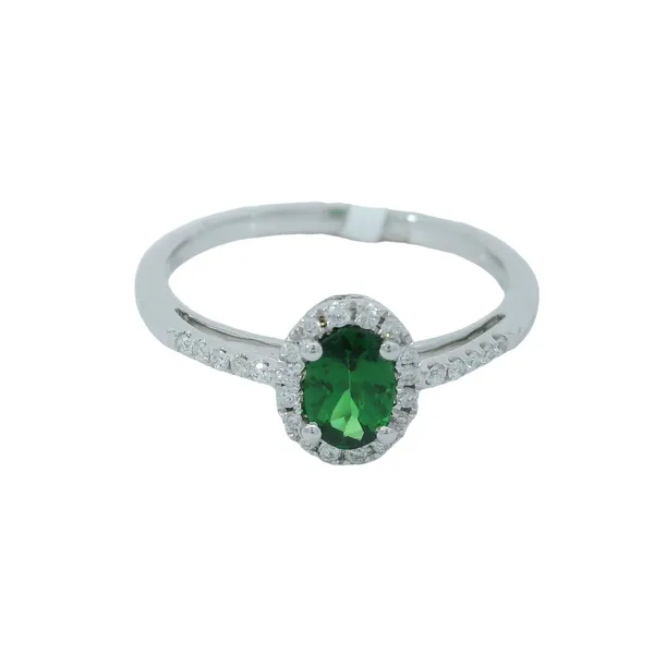 14K White Gold Green Garnet Ring Chipper's Jewelry Bonney Lake, WA