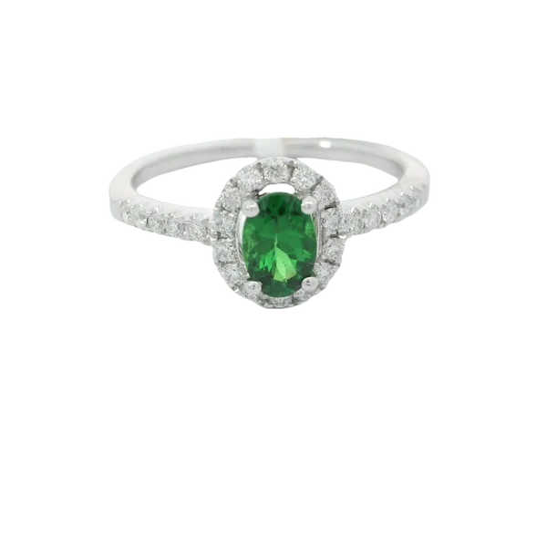 14KW Tsavorite Garnet Diamond Ring Sz. 7 Chipper's Jewelry Bonney Lake, WA