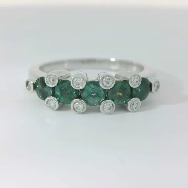 14KW Alexandrite Diamond Band Sz. 6.75 Chipper's Jewelry Bonney Lake, WA