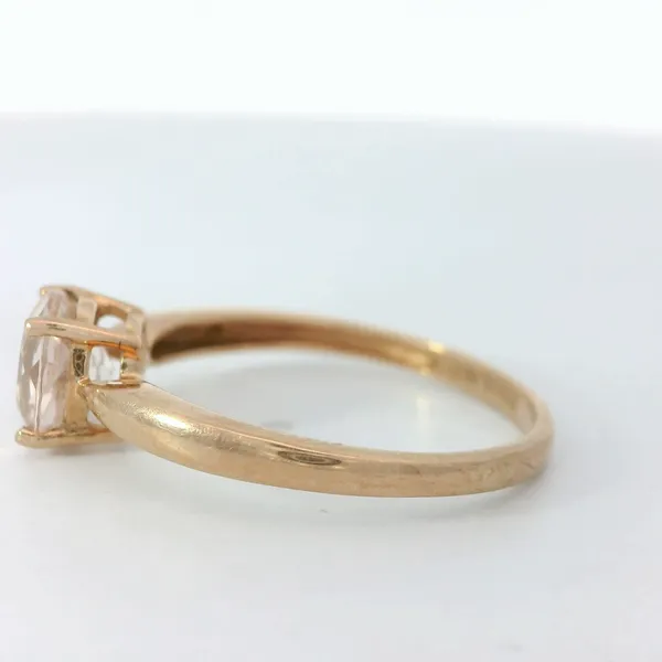10KR Morganite Solitare Sz. 7 Image 2 Chipper's Jewelry Bonney Lake, WA