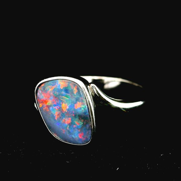 Sterling Silver Opal Doublet Ring Chipper's Jewelry Bonney Lake, WA