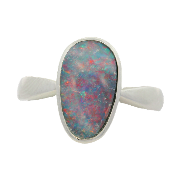 Sterling Silver Opal Doublet Ring Chipper's Jewelry Bonney Lake, WA