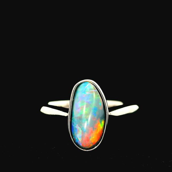 Sterling Silver Opal Doublet Ring Chipper's Jewelry Bonney Lake, WA
