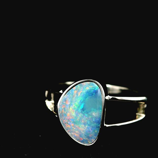Sterling Silver Opal Doublet Ring Image 2 Chipper's Jewelry Bonney Lake, WA