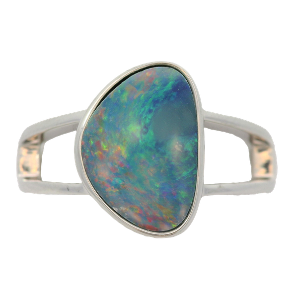 Sterling Silver Opal Doublet Ring Chipper's Jewelry Bonney Lake, WA